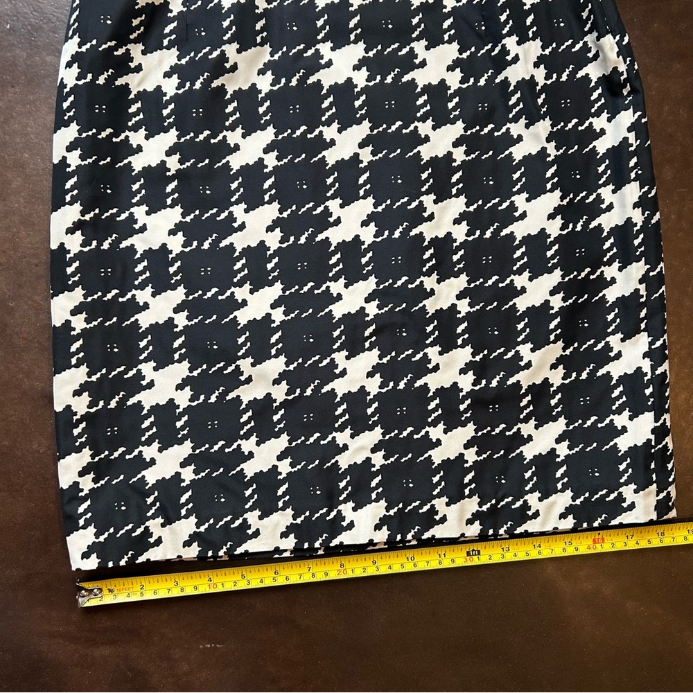 MaxMara weekend- Black and White Houndstooth mini Pencil Skirt- size 4 - Picture 11 of 16